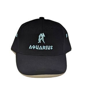 Aquarius Zodiac Astrology Hat Baseball Cap PresentGift Thick Material Adjustable